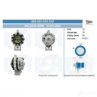 Генератор CV PSH 436201122 885002055510 I NTWZO