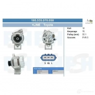 Генератор CV PSH 283256 195535070050 I MZOU
