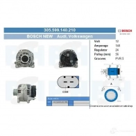 Генератор CV PSH 1437979019 305538110215 0 CFQ7VU
