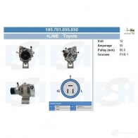 Генератор CV PSH 195701055050 OQ C7U8T 283474