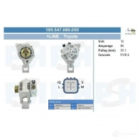 Генератор CV PSH 283294 3WIK OV 195547080050