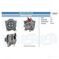 Генератор CV PSH 290247 K1 0O8K 595543104235