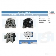 Генератор CV PSH 287190 505516065265 M 5SKXE