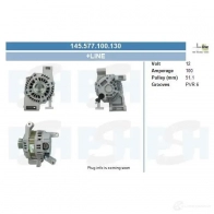 Генератор CV PSH RU BGJM 145577100130 1437347049