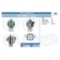 Генератор CV PSH 282835 QGQHAK L 185515080415