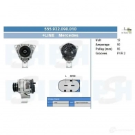 Генератор CV PSH EI 4898N 288533 555932090010