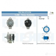 Генератор CV PSH N12GG 7 706504070030 291466