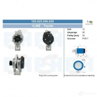 Генератор CV PSH 195925090050 1066480384 UPB S6