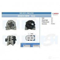 Генератор CV PSH 435002040265 SU M85 1437316545