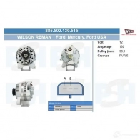 Генератор CV PSH 885502130515 O77 CX 292751