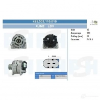 Генератор CV PSH 425502110010 286182 NA HGQHN