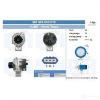 Генератор CV PSH 287373 506501090010 XC 16O4