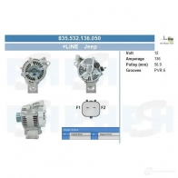 Генератор CV PSH 835532136050 1437316187 8QR D4