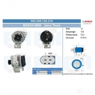 Генератор CV PSH 505549120210 287284 4 YS8E4Q