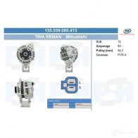 Генератор CV PSH 1206761747 O16 J3 155559080415