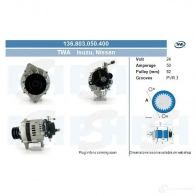 Генератор CV PSH 7 93T3 136803050400 523857476