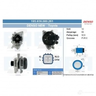 Генератор CV PSH 195939080261 283557 X BIYL0