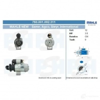 Генератор CV PSH 835510090510 YUW1 D 292432