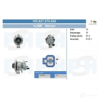 Генератор CV PSH 1437316702 165827070000 8D RT1R