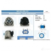 Генератор CV PSH 7 8T3L 285678 305503090215