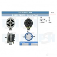 Генератор CV PSH 293013 98PAU NR 916003055216