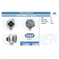 Генератор CV PSH UH0 5A 195567090415 283367