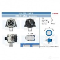 Генератор CV PSH Q R7W7T 555531120210 288300