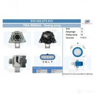 Генератор CV PSH FZ5 QE 935502075415 293088
