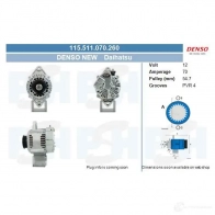 Генератор CV PSH 115511070260 BH3 7NY 280276