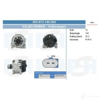 Генератор CV PSH 283913 5V0L B 205530120500