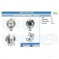 Генератор CV PSH 165573070360 282548 QLQ BAQ