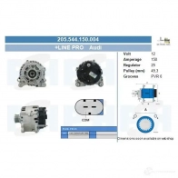 Генератор CV PSH W 5QWI17 283939 205544150004