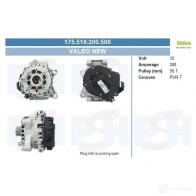 Генератор CV PSH 195944100260 91URDO A 283568