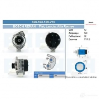 Генератор CV PSH 495503120215 VS9 VR 286606
