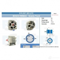 Генератор CV PSH 15JL NK5 916007065215 293028