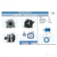 Генератор CV PSH 225535180014 1206787401 KYS 2Y