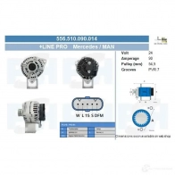 Генератор CV PSH 556510090014 288732 EPV3AF D