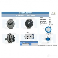 Генератор CV PSH 288375 W R6VWI 555550220014