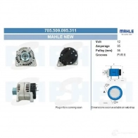 Генератор CV PSH ZF0G A 291436 705509095311