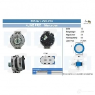 Генератор CV PSH 288438 E 31ILZ 555570220014