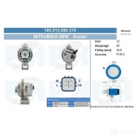 Генератор CV PSH G61Y K 282833 185515080370