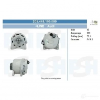 Генератор CV PSH 205448190080 AL E7VS 1437367288
