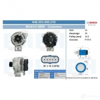 Генератор CV PSH 646503090210 290989 E61YI WU