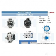 Генератор CV PSH 205525120210 283898 UCJ KF
