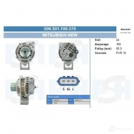 Генератор CV PSH 506501100370 287383 Z 3UNX6