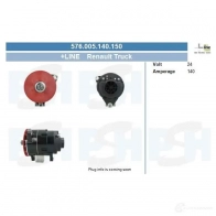 Генератор CV PSH 576005140150 NAO V31 1437372100