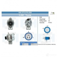 Генератор CV PSH 17P2 CN 195575070050 283426