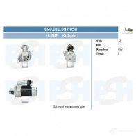 Стартер CV PSH SC BUTF 690010092050 291085