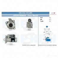 Стартер CV PSH 140532123265 LYAAB C 101880877