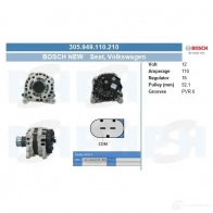 Стартер CV PSH L BUQQ 440503102350 286207